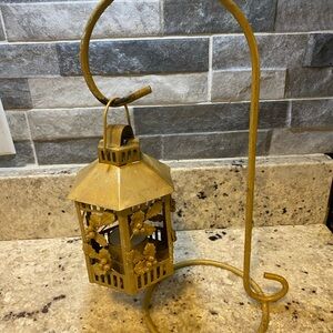Gold‎ Hanging Lantern with Stand